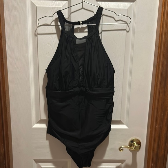 Other - Black Halter One-Piece Swimsuit
